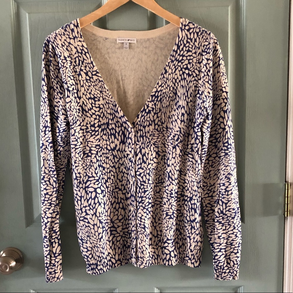 Cardigan with pearl accent buttons